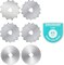 45mm Crochet Edge Rotary Cutter Blades, Skip Stitch Rotary Blades Fits , Perforating Rotary Replacement Blade, Pack of 6